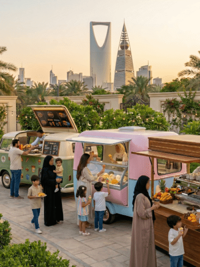 عربات الطعام و وكشكات الطعام (المتنقلة)